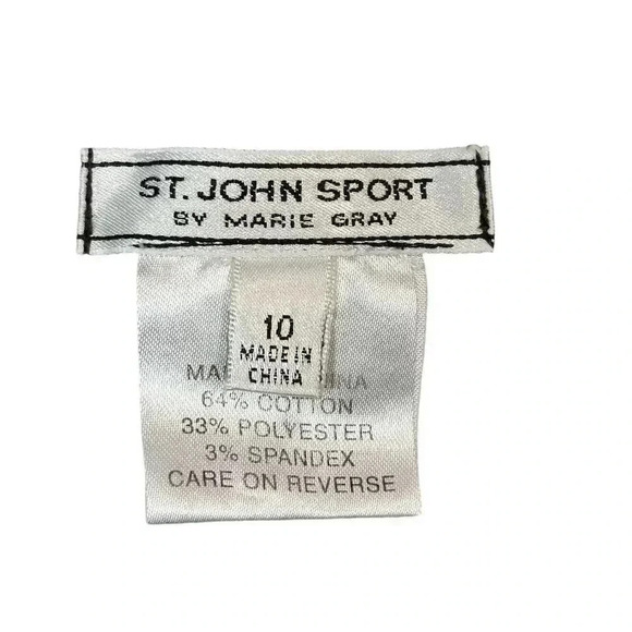 St. John Sport by Marie Gray Women's Black Dress Pants Size 10 - Picture 4 of 5